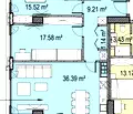 Снимка 2 — Тристаен апартамент с панорамна гледка в Дружба 1, София