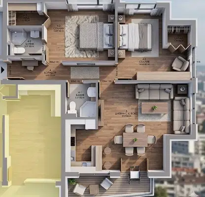 Photo 5 — 3-bedroom apartment in Sofiya, Hadji Dimityr