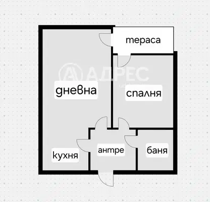 Снимка 4 — Двустаен апартамент с южно изложение в Люлин 1, София