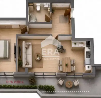 Photo 5 — 2-room apartment with yard in Lyulin 8, Sofia
