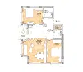 Снимка 2 — Тристаен апартамент в Люлин 8 с тераса и югозападно изложение