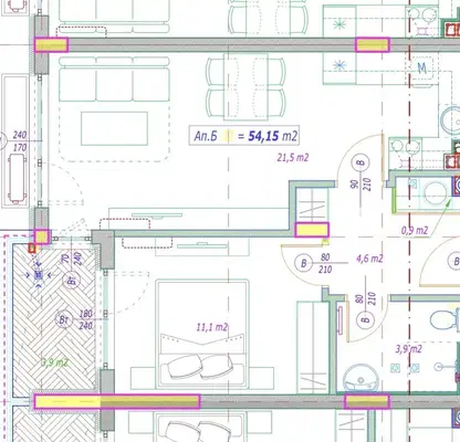 Снимка 2 — Двустаен апартамент в Малинова долина с газификация