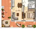 Снимка 3 — Двустаен апартамент с голяма тераса в Малинова долина, София