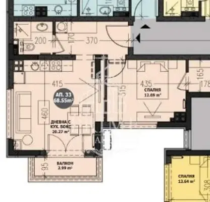 Photo 2 — 2-bedroom apartment in Sofiya, Malinova Dolina