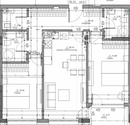 Photo 2 — 3-bedroom apartment in Sofiya, Malinova Dolina