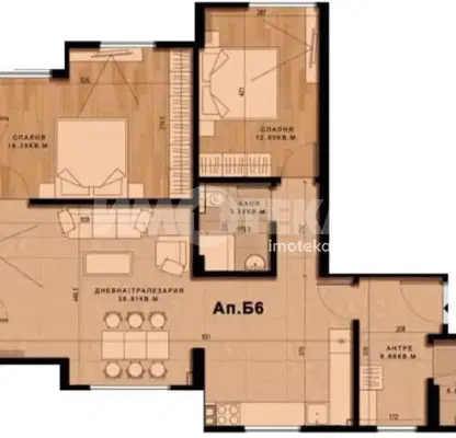 Photo 4 — Three-room apartment with terrace in Mladost 1, Sofia