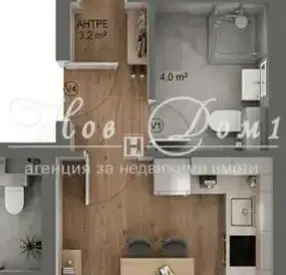 Снимка 2 — Двустаен апартамент с тераса в Младост 2, София
