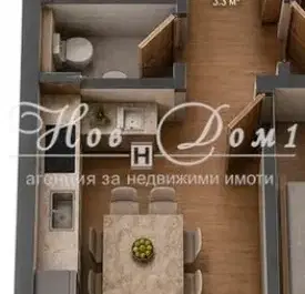 Снимка 2 — Двустаен апартамент в Младост 2 с мазе и паркомясто