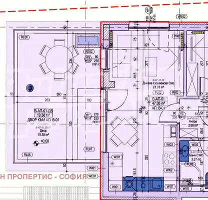 Снимка 2 — Двустаен апартамент с двор в Младост 2, София