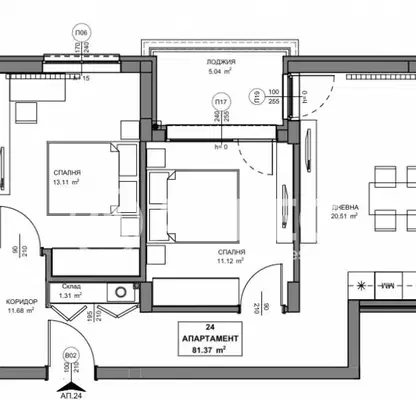 Photo 4 — Three-room apartment in Obelya 2 with loggia and elevator