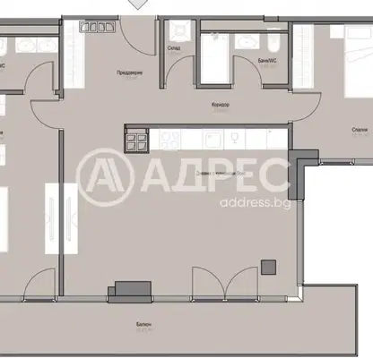 Photo 2 — Three-room apartment in Oborishte with parking and elevator