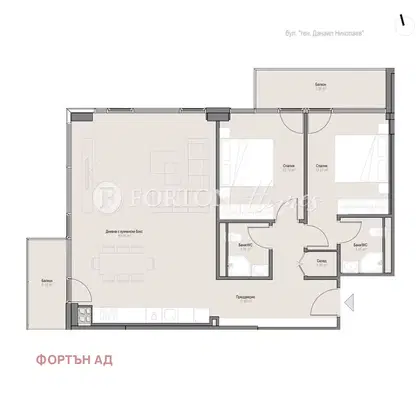 Снимка 2 — Тристаен апартамент с две тераси в Оборище, София