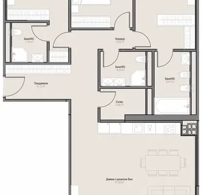 Photo 2 — 4-room apartment in Oborishte with panoramic view