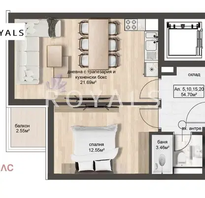 Photo 3 — 2-bedroom apartment in Sofiya, Ovcha Kupel 2