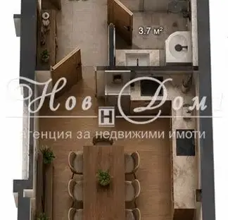 Снимка 2 — Двустаен апартамент в Студентски град с мазе и паркомясто