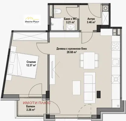 Photo 2 — 2-bedroom apartment in Sofiya, Vitosha