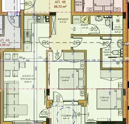 Photo 3 — 3-bedroom apartment in Stara Zagora, Jeleznik - Centyr