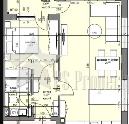 Photo 3 — 2-bedroom apartment in Stara Zagora, Tri Chuchura - Centyr