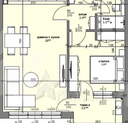 Photo 2 — 2-bedroom apartment in Stara Zagora, Tri Chuchura - Centyr