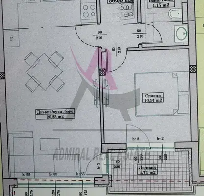Снимка 2 — Двустаен апартамент с морска гледка в Бриз, Варна