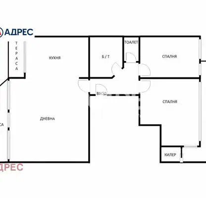 Снимка 4 — Просторен 3-стаен апартамент в Център, Варна с тераси