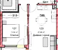 Снимка 5 — Двустаен апартамент във Варна, Кайсиева градина