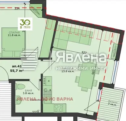 Снимка 3 — Двустаен апартамент във Варна, Погреби