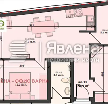 Photo 2 — 3-bedroom apartment in Varna, Pogrebi