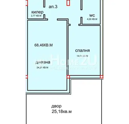 Снимка 2 — Двустаен апартамент във Варна, Виница