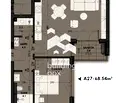 Снимка 2 — Двустаен апартамент с тераса във Виница, Варна