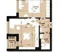 Снимка 2 — Двустаен апартамент в кв. Виница, Варна с балкон
