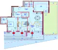 Снимка 2 — Тристаен апартамент с морска панорама във Виница, Варна