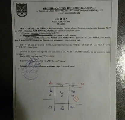 Снимка 3 — Парцел в Пловдив, с. Кочево
