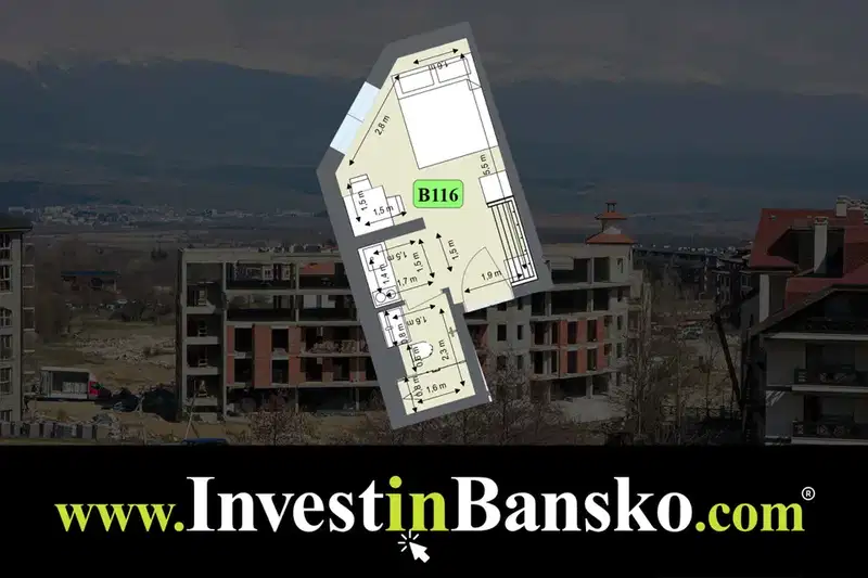1-bedroom apartment in Oblast Blagoevgrad, Bansko