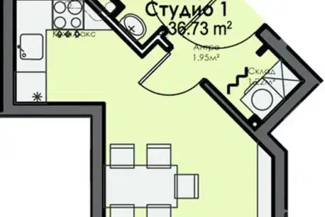 1-bedroom apartment in Burgas, Bratya Miladinovi