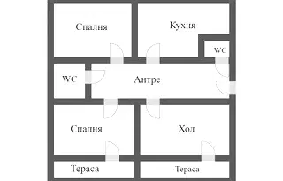 Тристаен апартамент в Изгрев, Бургас с две тераси