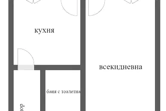 Едностаен апартамент в Меден рудник, 46 кв.м., с тераса