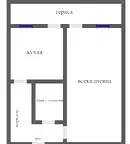 Едностаен апартамент в Меден рудник, 46 кв.м., с тераса