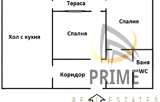 Двустаен апартамент с тераса в Меден рудник, Бургас