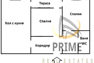 Двустаен апартамент с тераса в Меден рудник, Бургас