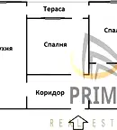 Двустаен апартамент с тераса в Меден рудник, Бургас