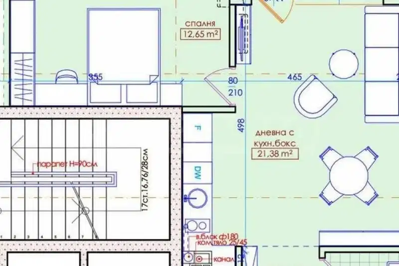 2-bedroom apartment in Burgas, Meden Rudnik - Zona D