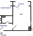 Едностаен апартамент с тераса в Славейков, Бургас