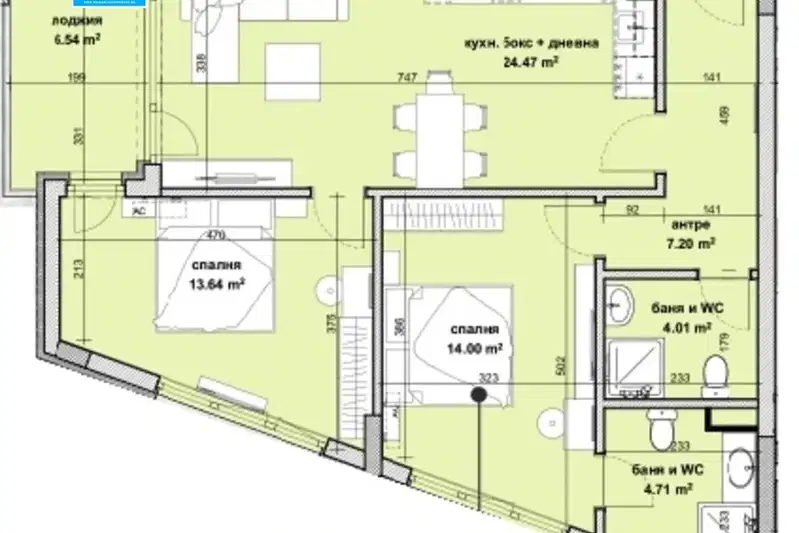 3-bedroom apartment in Burgas, Slaveikov