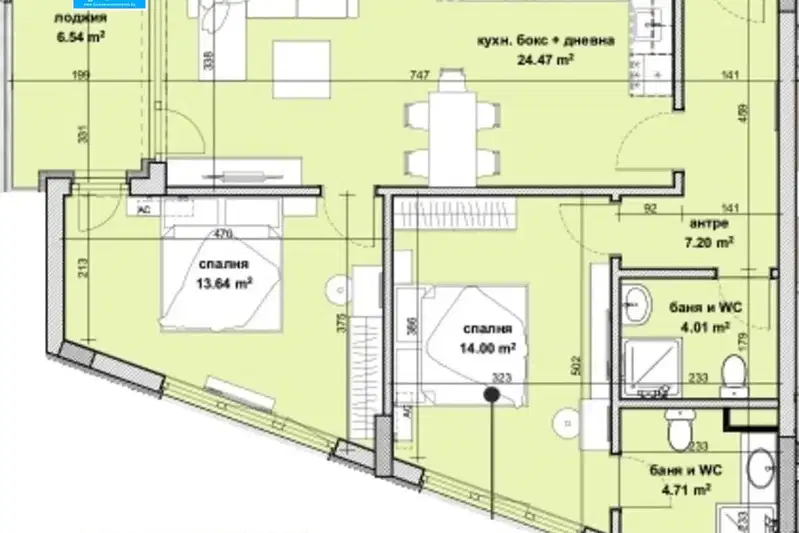 3-bedroom apartment in Burgas, Slaveikov