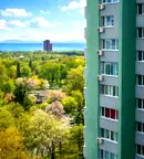 Двустаен апартамент с морска панорама в Зорница, Бургас