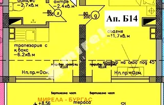 Двустаен апартамент в Бургас, Черноморец