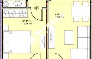 Двустаен апартамент в Бургас, Несебър