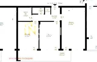 3-стаен апартамент в Беломорски, Пловдив с тераса