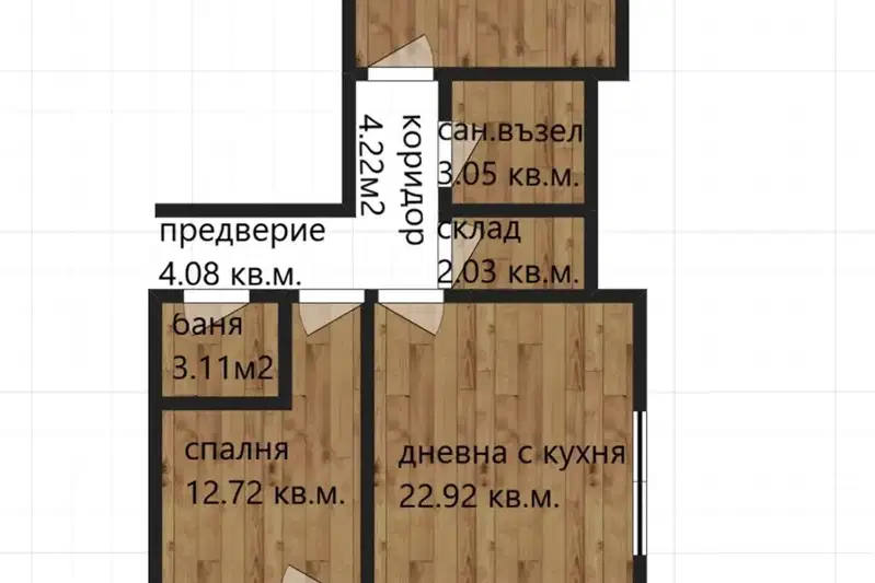 3-bedroom apartment in Plovdiv, Belomorski